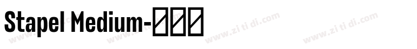 Stapel Medium字体转换